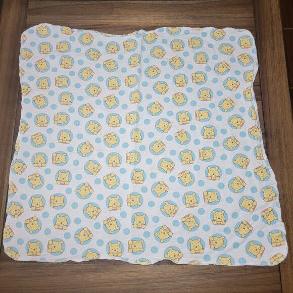 Set of 2 Winnie The Pooh Receiving Blankets 30" X 30" - Picture 2 of 7
